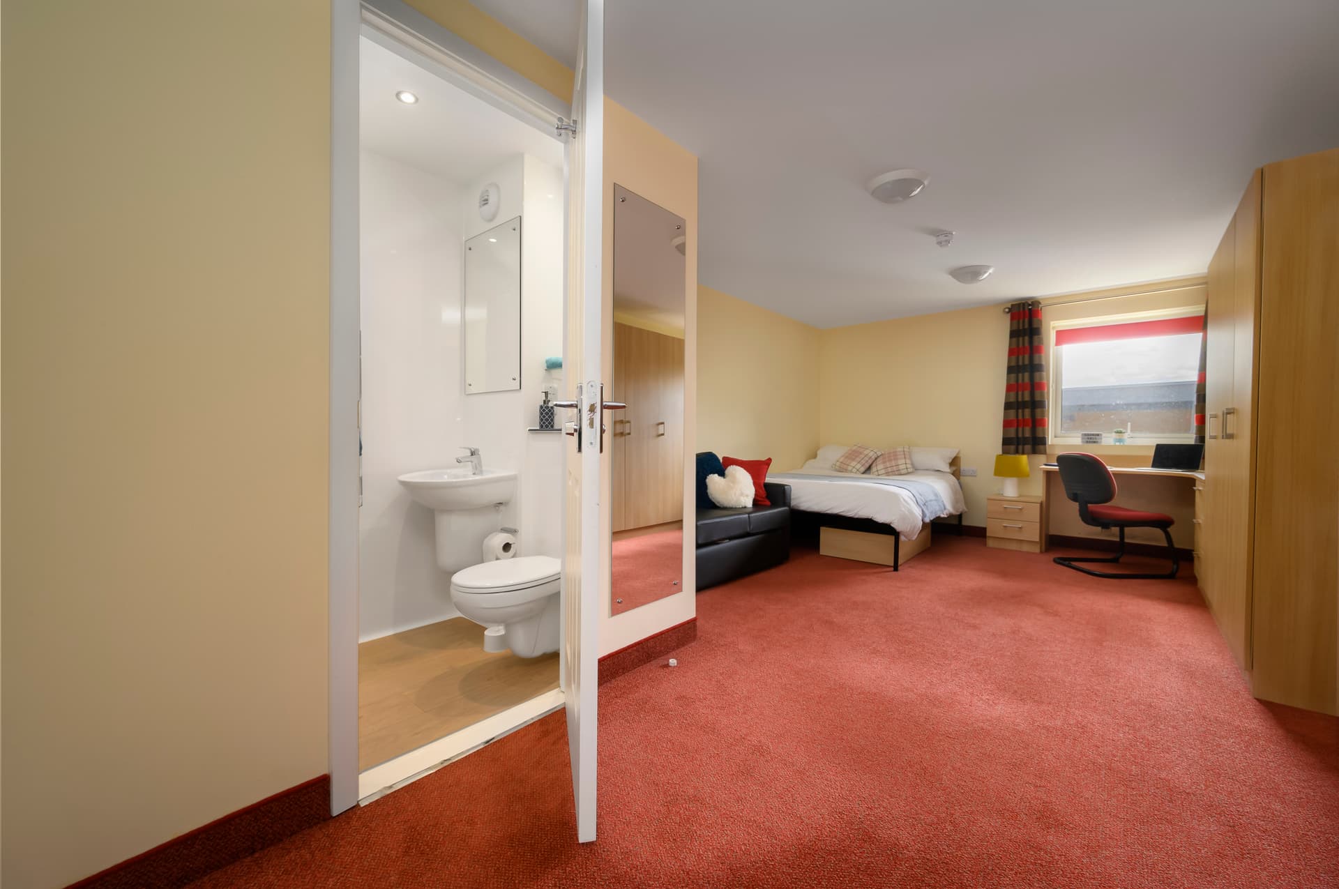 Shared student bedroom at Cadnam Hall