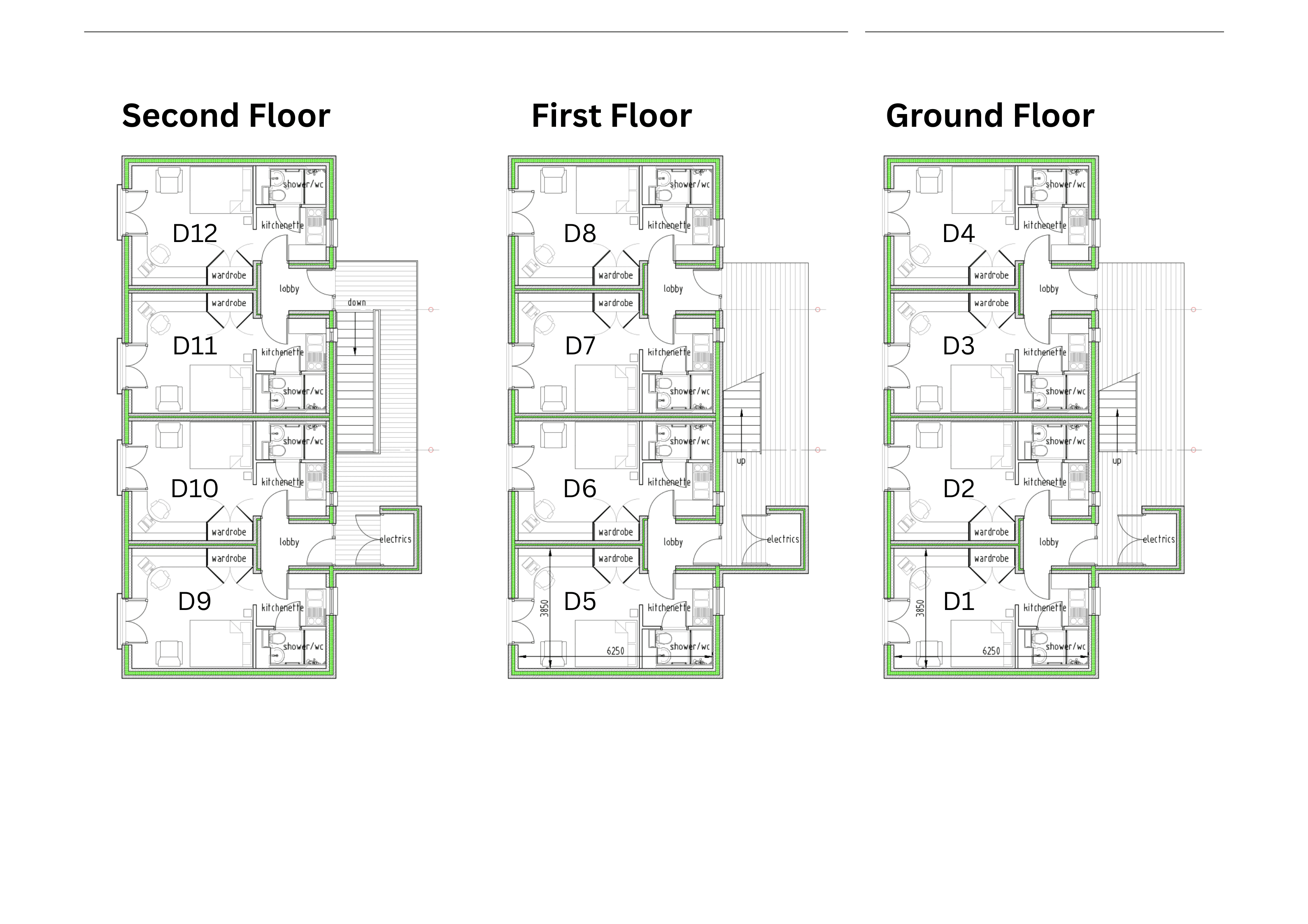 Cadnam Hall studio floor plan