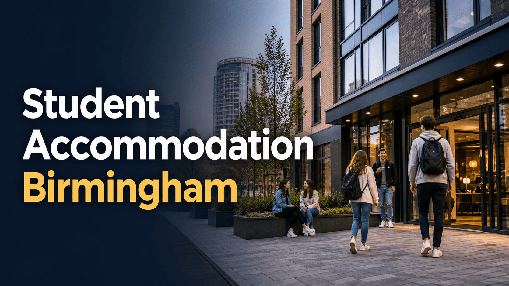 Exterior view of Premier Student Halls in Birmingham